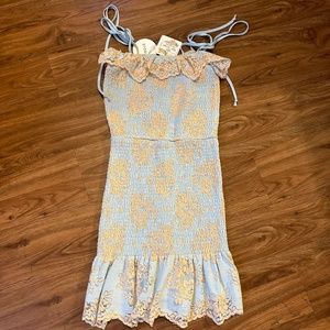 NWT Blue Tie Strap Dress